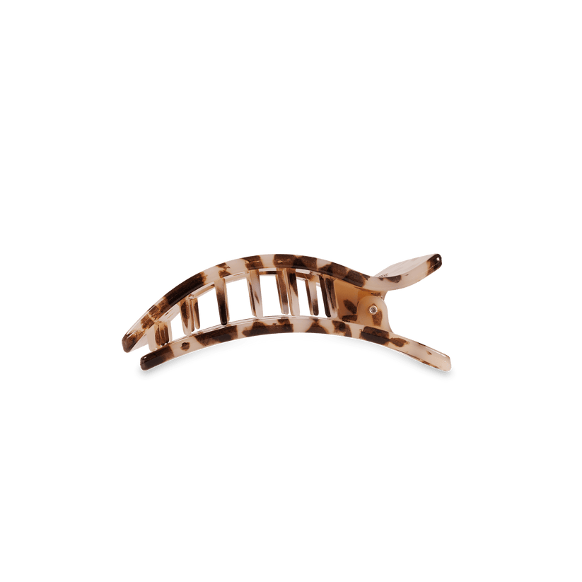 Blonde Tortoise Small Flat Rectangle Hair Clip