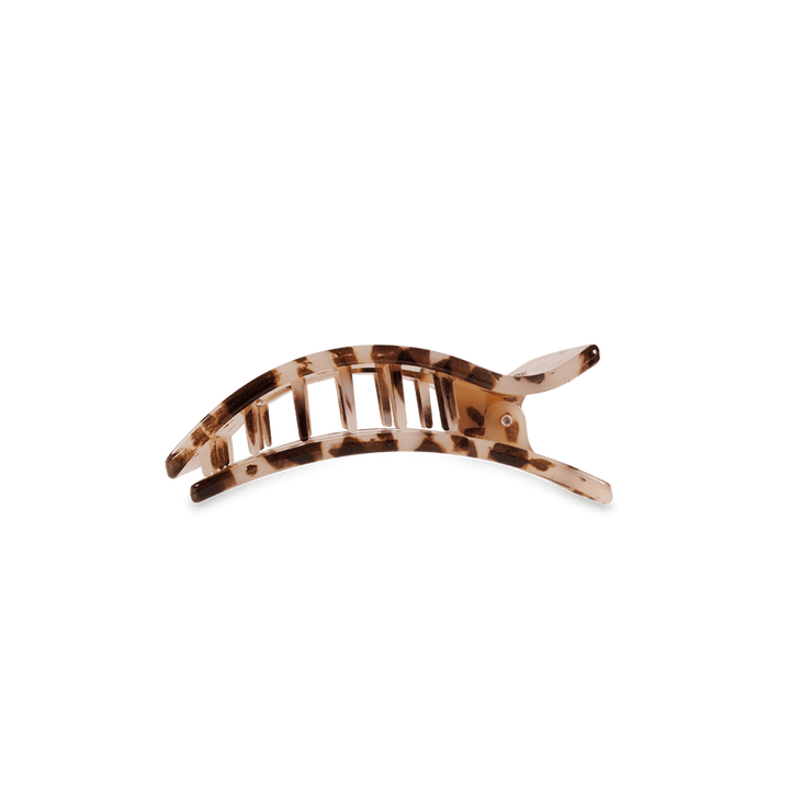 Blonde Tortoise Small Flat Rectangle Hair Clip