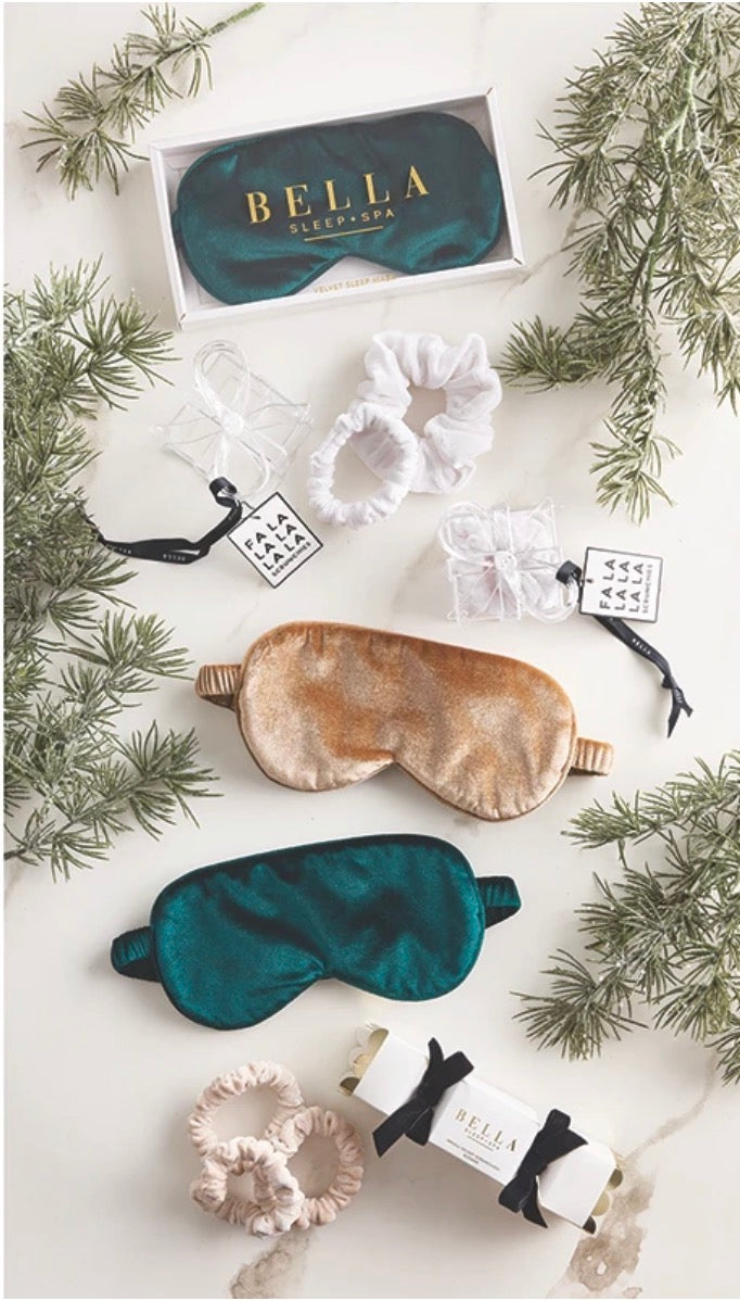 Velvet Eye Mask - Green