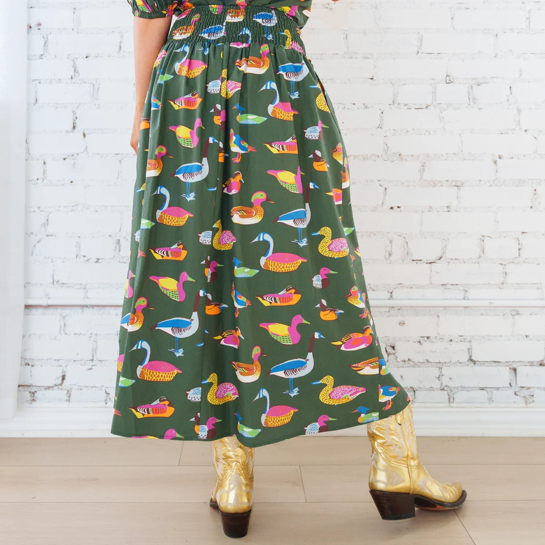 SUTTON SKIRT OLIVE DUCK