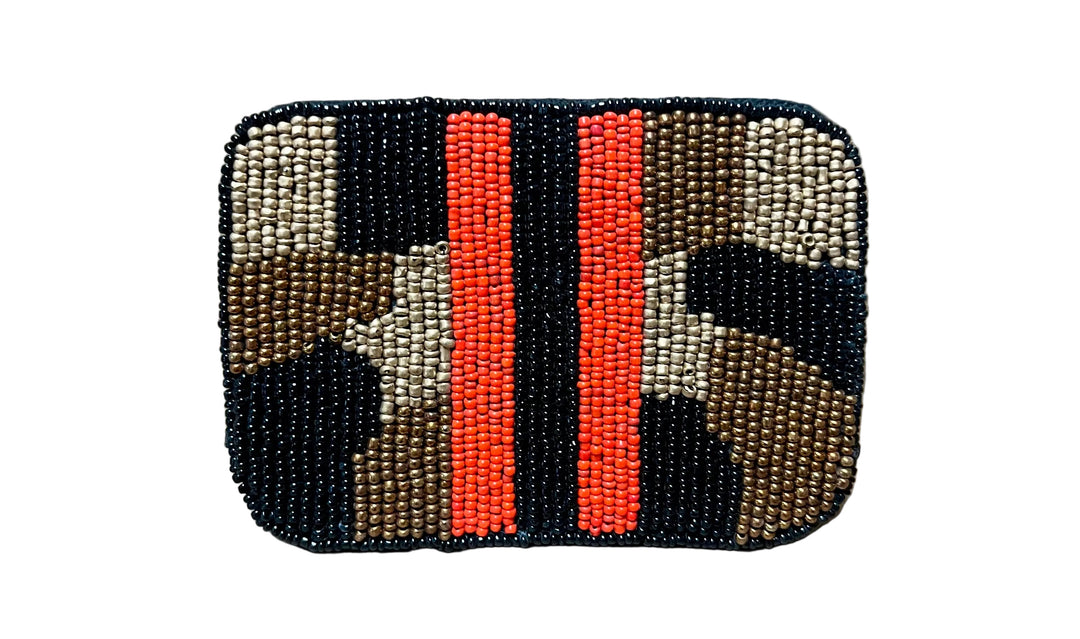 La Chic Camo Stripe Card Holder