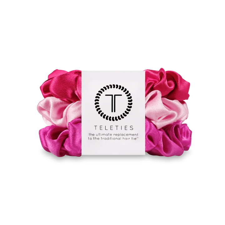 Teleties Large Silk Scrunchie Rosé All Day