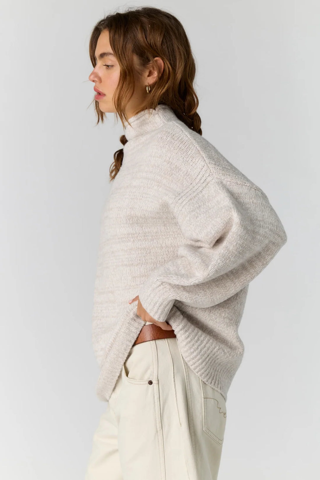 Beaumont Tunic in Feather Grey Melange