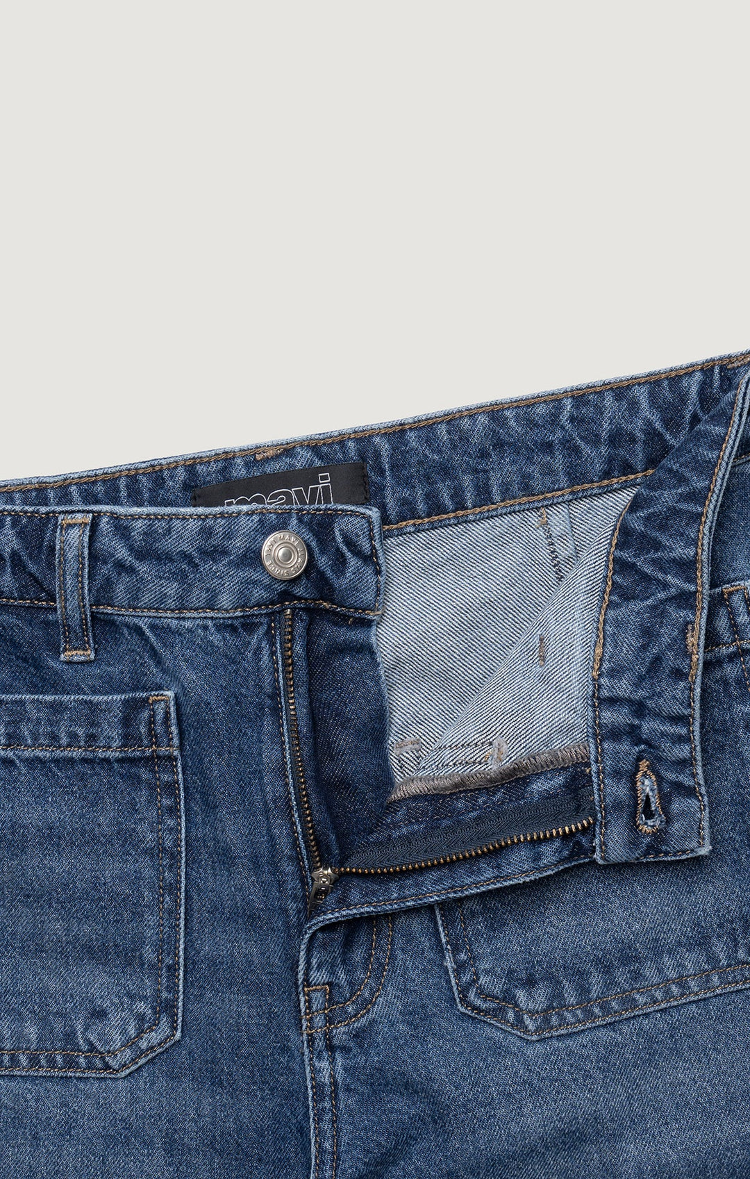 Christine Dark Brushed Classic Denim