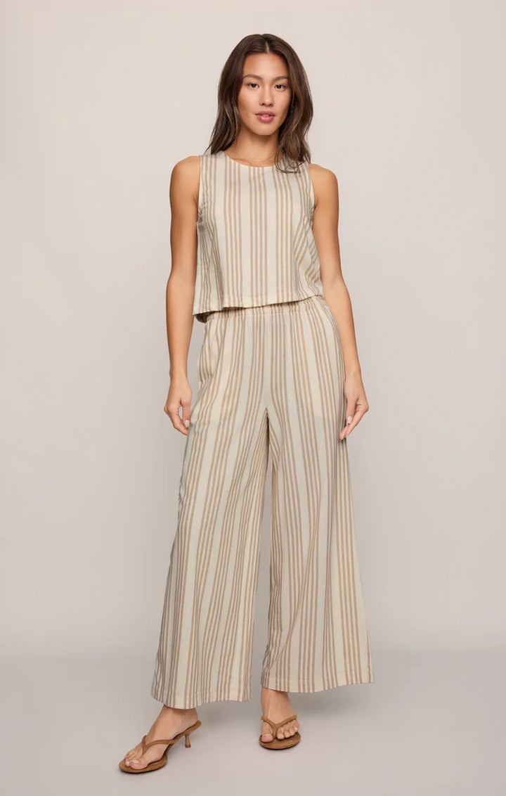 Sloane Knit Striped Top Cloud