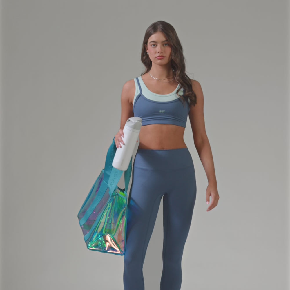 Jelly Tote with Phone Pouch | Emerald Soap Bubble
