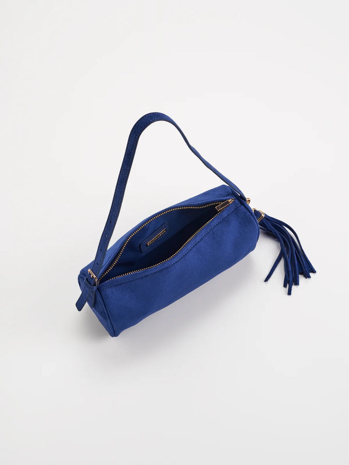 Kylie Barrel Shoulder Bag Blue