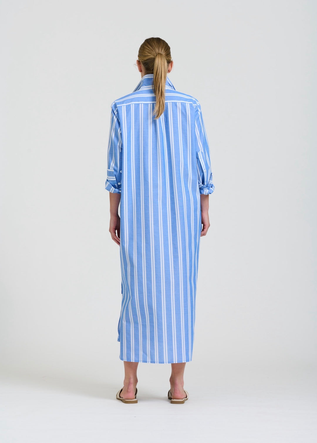 Button Longline Shirtdress