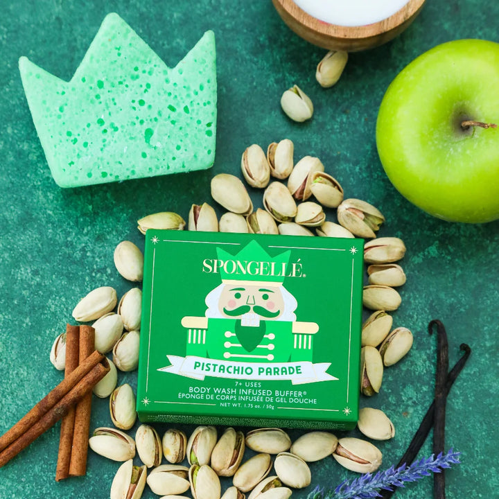 Pistachio Parade Body Buffer | Holiday Nutcracker