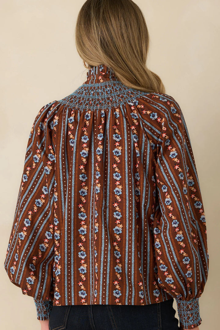 Bedford Smocked Blouse | Fireside Floral