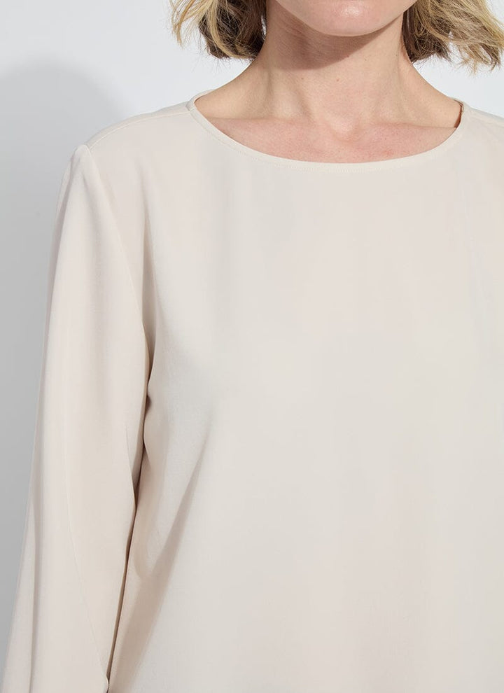 Talita French Cuff Blouse / Silky Cream
