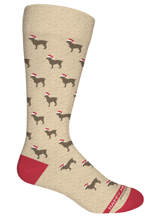 Brown Dog Socks | Howlidays - Oatmeal