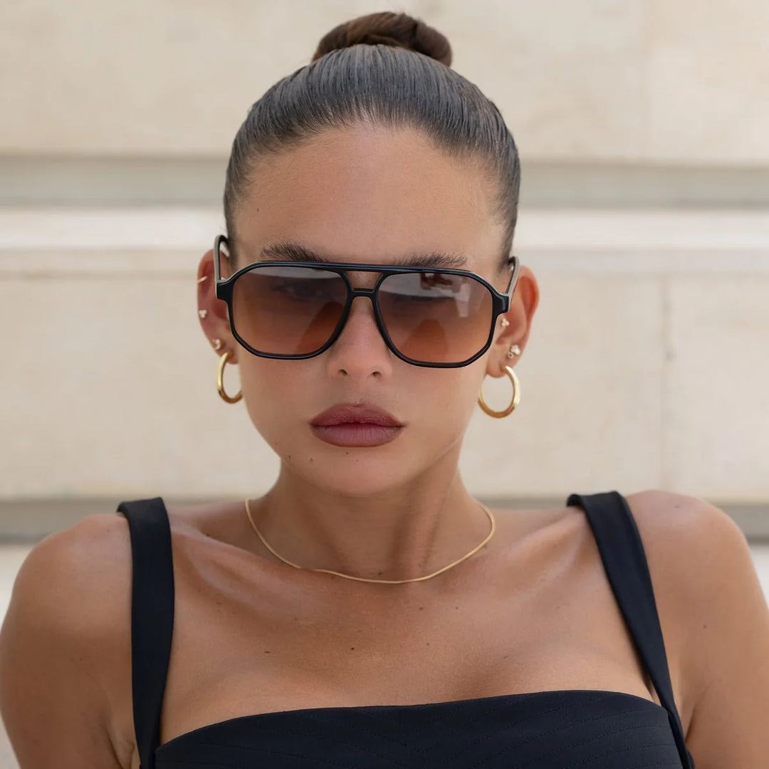 Billie Sunglasses | Black/Brown