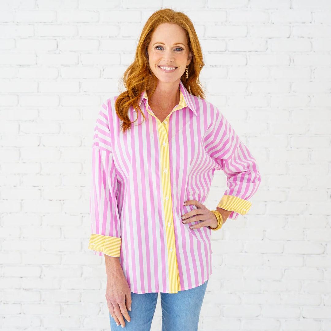 Katherine Top Pink/ Yellow