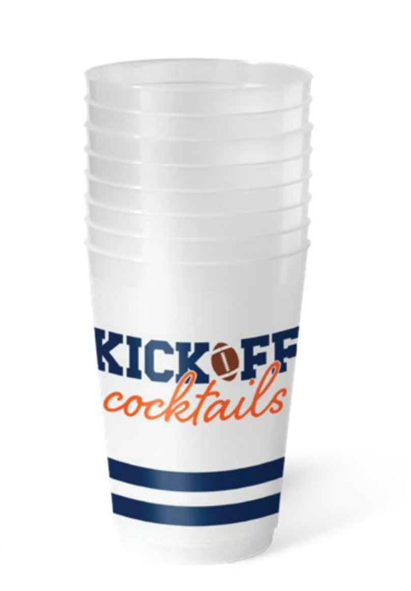 Swig Life Kickoff Cocktails Navy + Orange Frost Flex Cups 20oz
