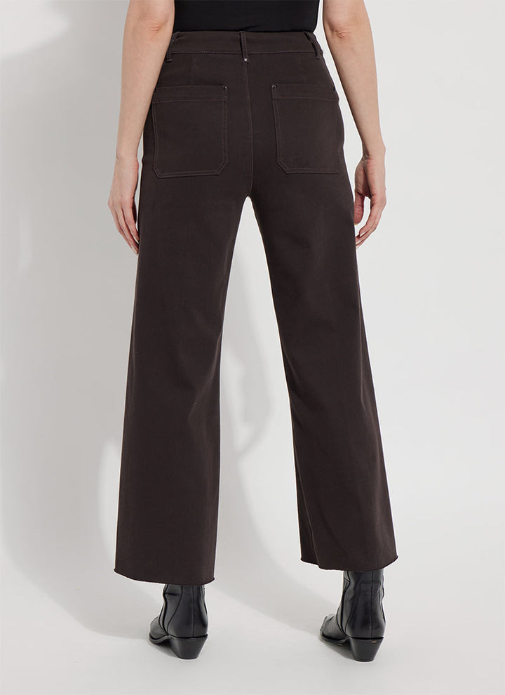 Erin Hi Waist Wide Leg Denim | Double Espresso