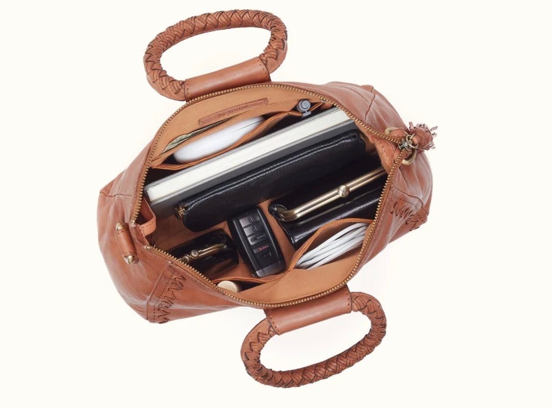 Shelia Medium Satchel | Kindling Brown