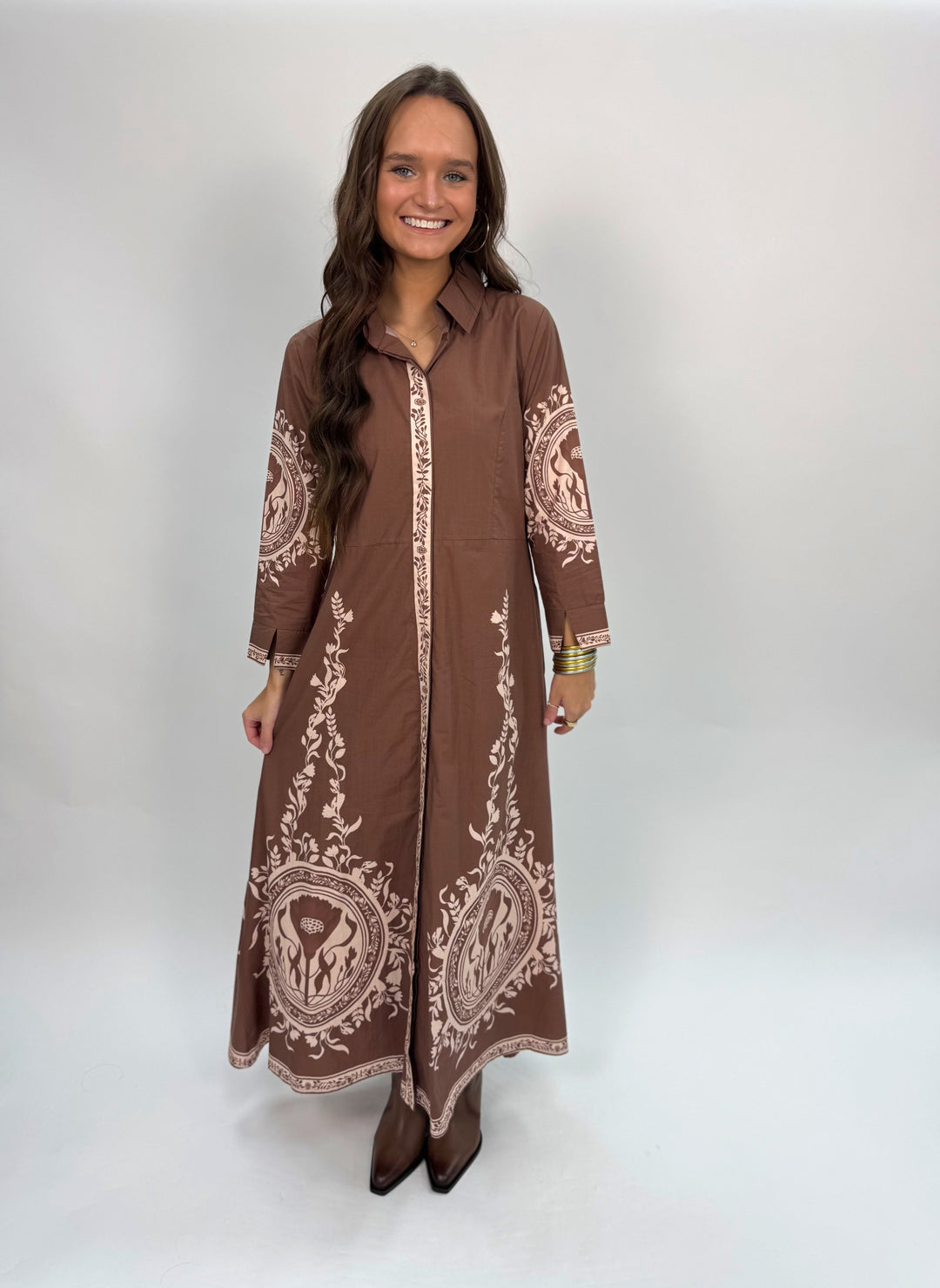 CHELSEA SHIRTDRESS | POPPY MOCHA