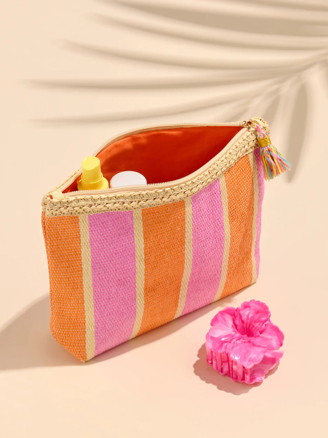 Capri Zip Pouch: Pink