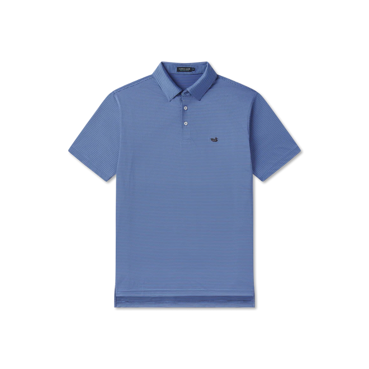 Bermuda Performance Polo | Navy and French Blue