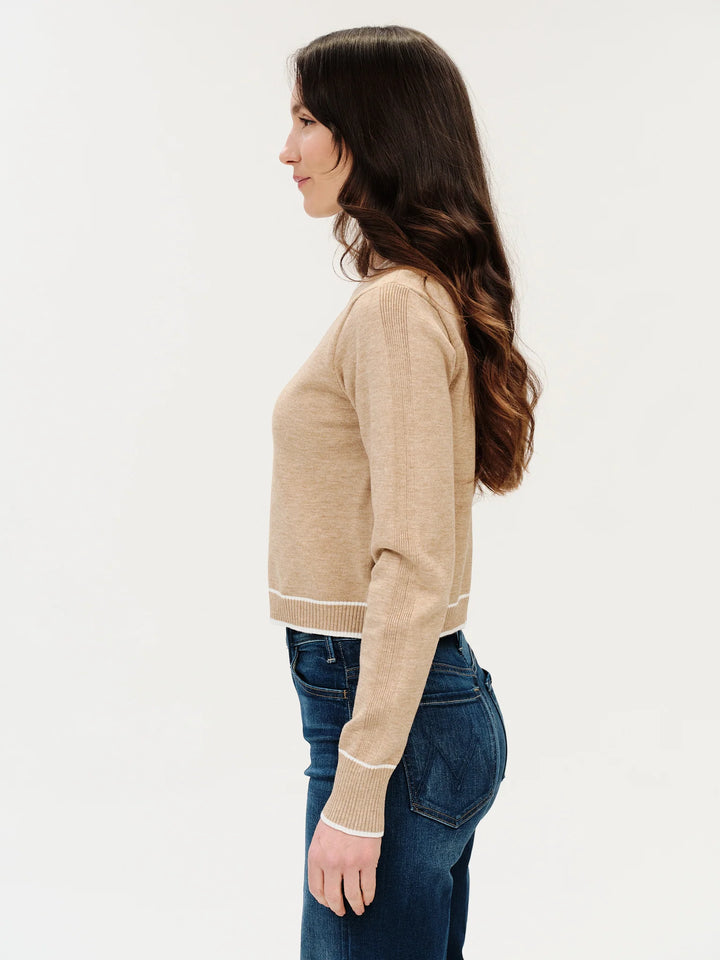 Renley Sweater | Camel/ Ivory