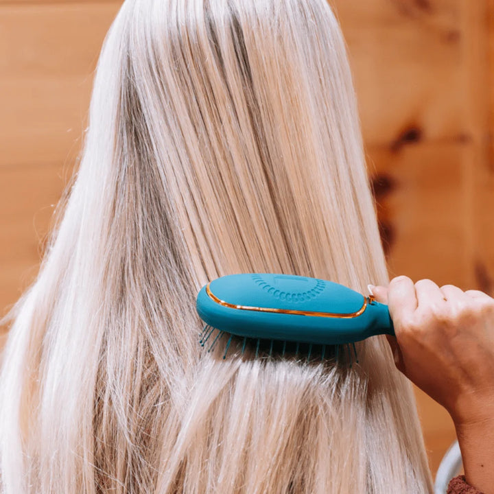 Detangler Hair Brush for Medium Hair | Teal With It