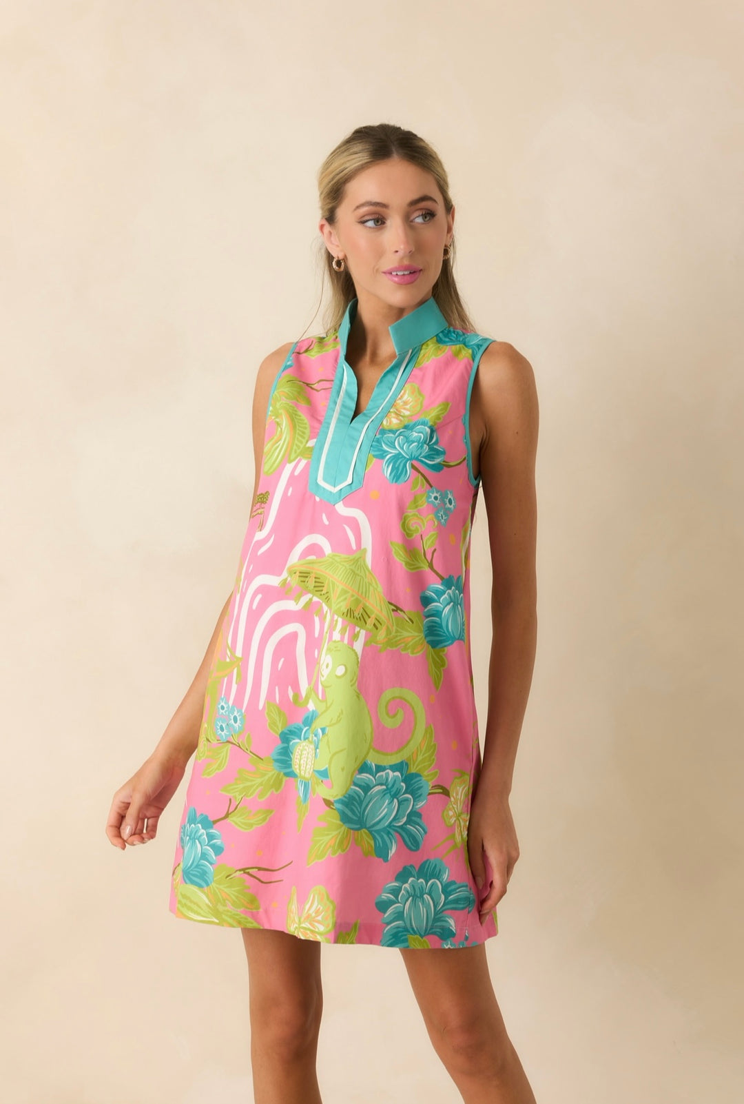 Camille Mini Dress | Bamboo Room Print
