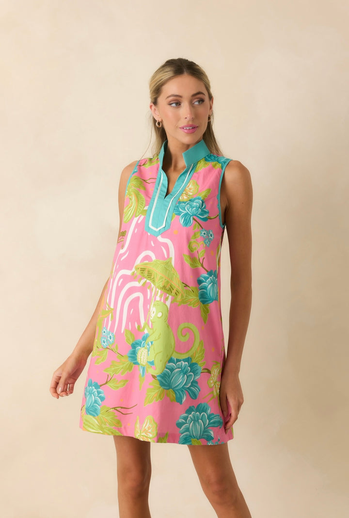 Camille Mini Dress | Bamboo Room Print