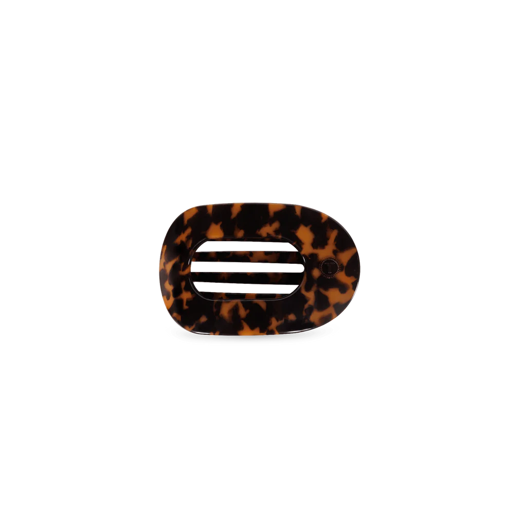 Tortoise Tiny Flat Round Clip