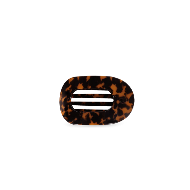 Tortoise Tiny Flat Round Clip