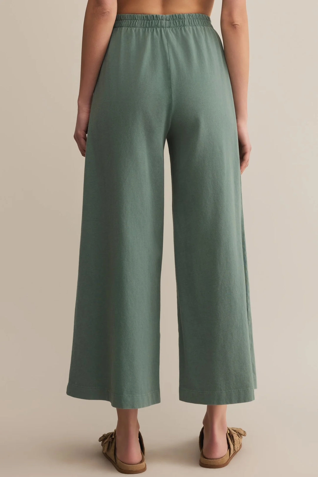 Scout Jersey Crop Flare Pant | Emerald Cove