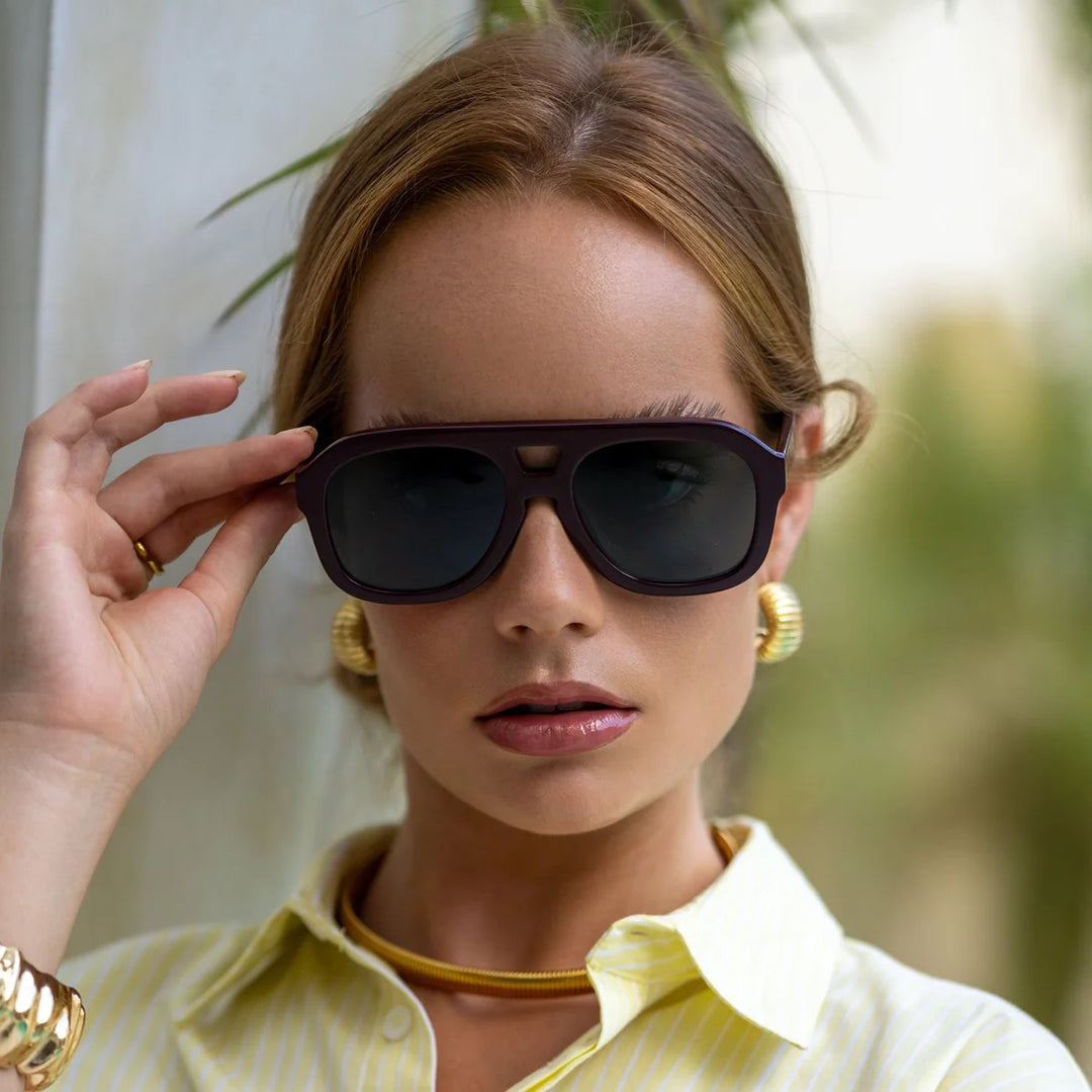 Voyager Sunglasses | Burgundy