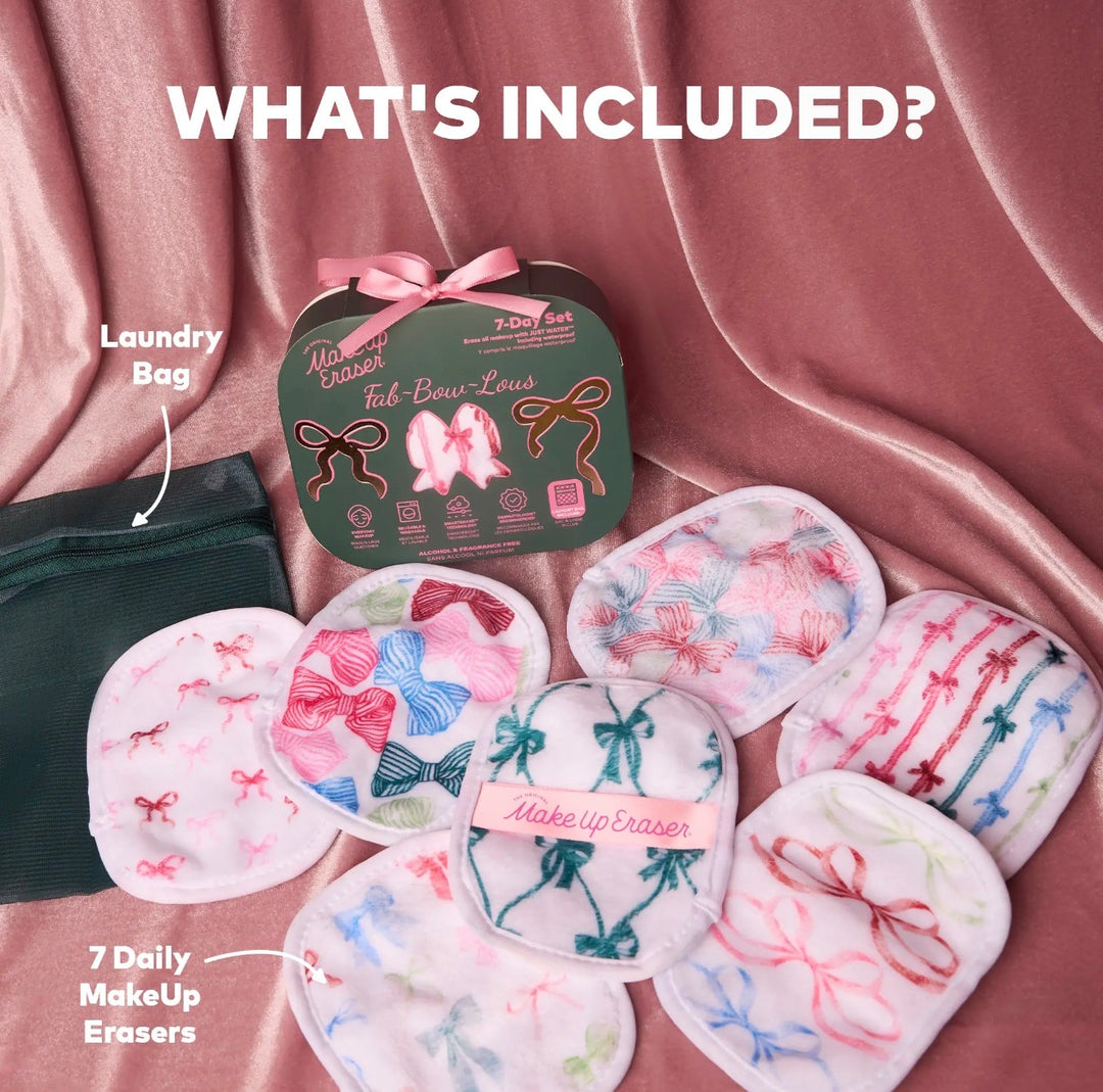 Fab-Bow-Lous 7-Day Set | Eco-Friendly MakeUp Eraser