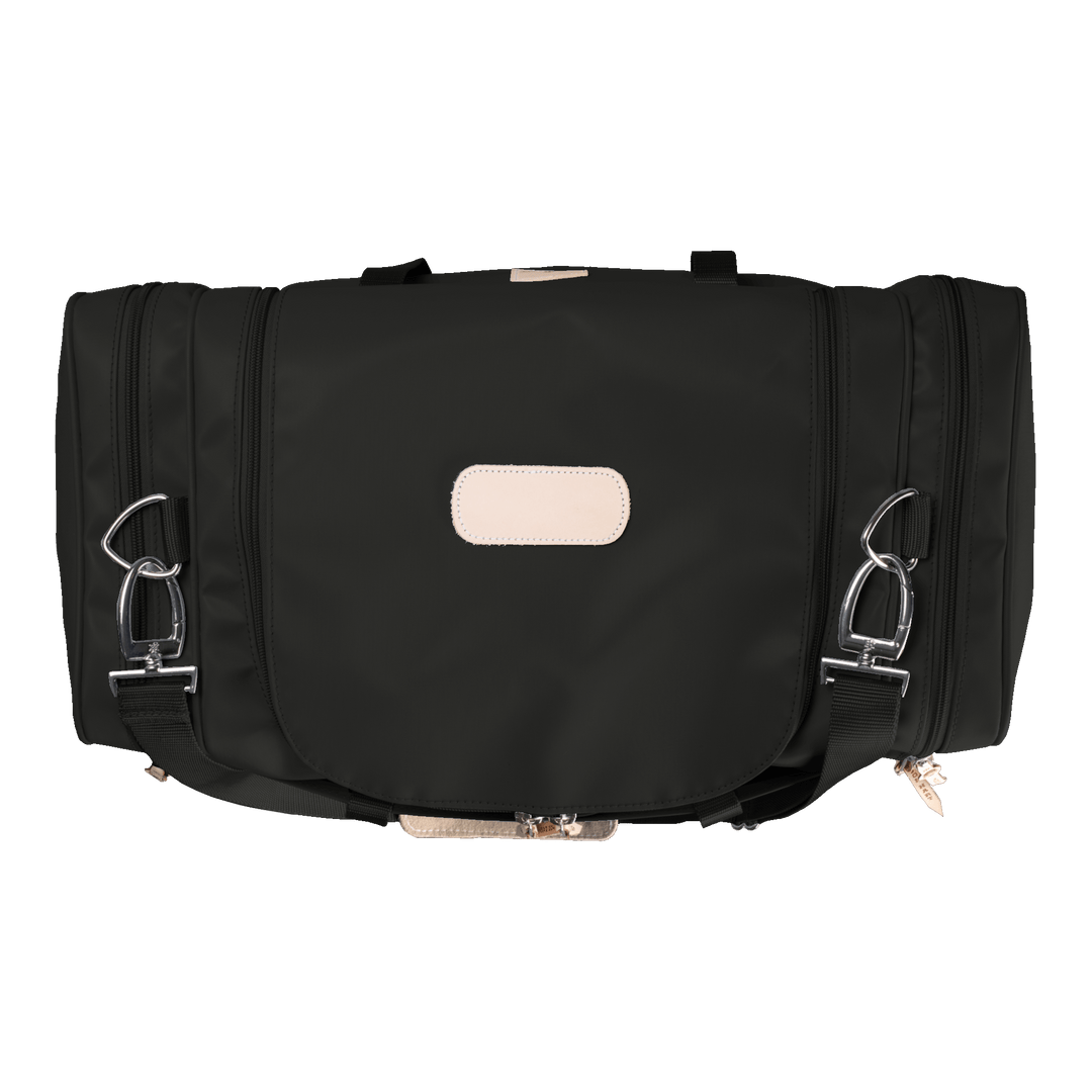 Jon Hart Medium Square Duffle | Black Coated Canvas