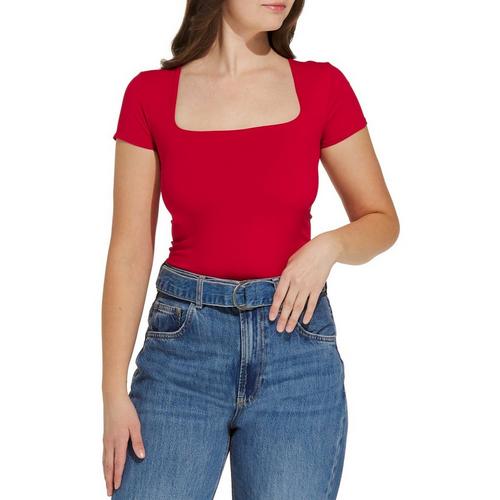Free People Sunfade Clean Lines Baby Tee | Salsa