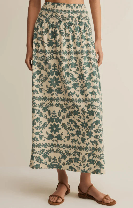 Leya Tera Paisley Maxi Skirt Everglade