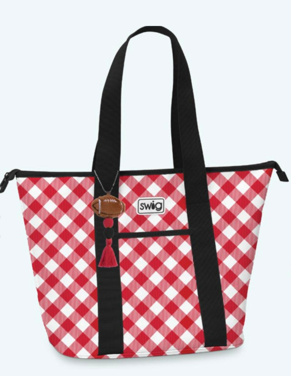 Swig Life Gameday Gingham Red + Black Zippi 36 Cooler