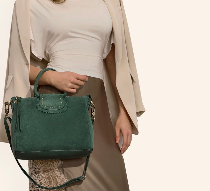 Shelia Medium Satchel | Pine Needle