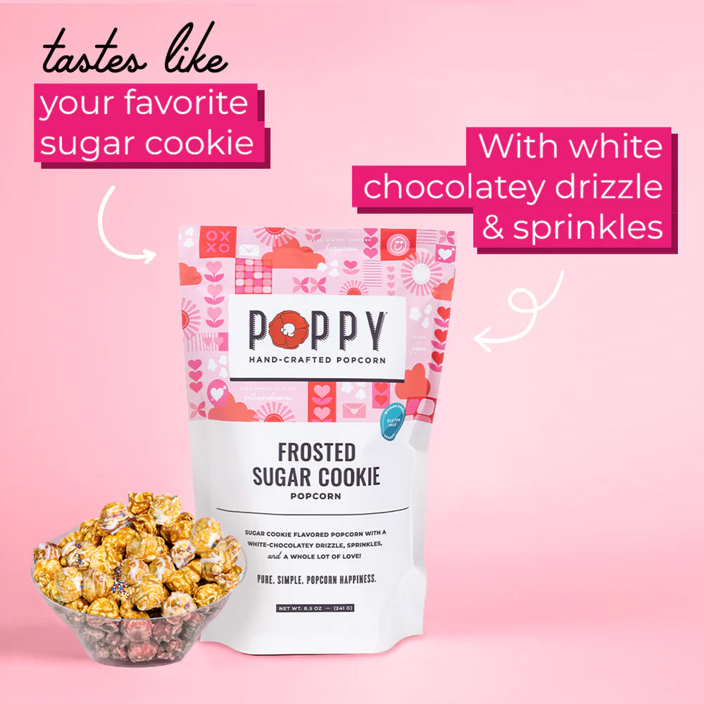 Frosted Sugar Cookie Popcorn