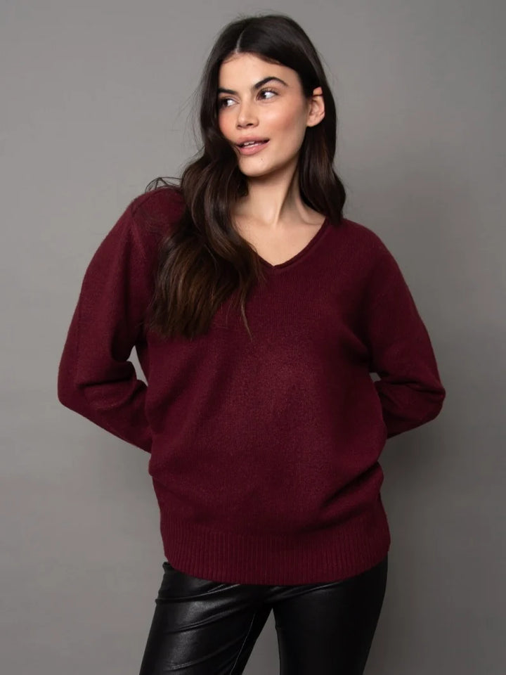 Ghazala Long Raglan Sleeve V-Neck