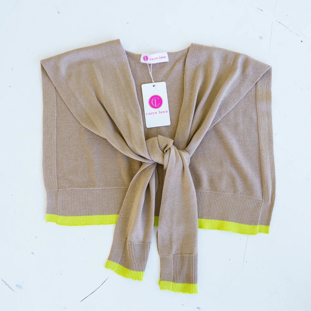 Caryn Cardi | Khaki and Lime