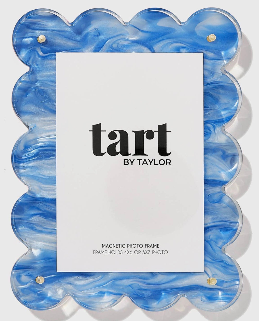 Tart By Taylor Marbled Blue Acrylic Picture Frame