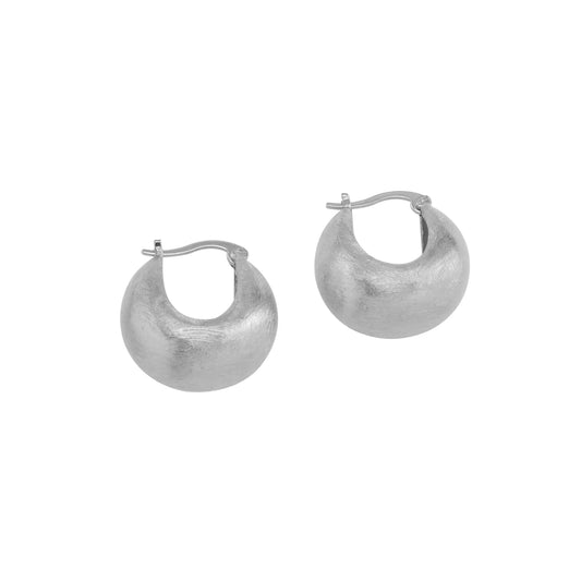 Magda Huggies - Small Hoop Rhodium AG1586R*