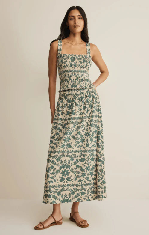 Leya Tera Paisley Maxi Skirt Everglade