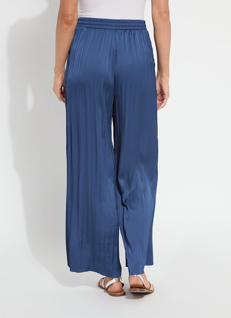 The Packable Pleated Palazzo Pant | Capri Blue