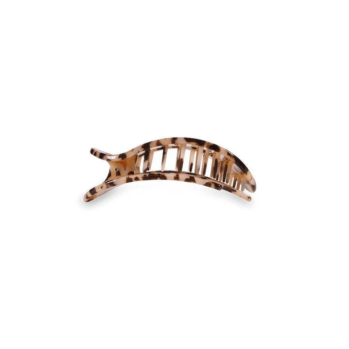 Blonde Tortoise Small Flat Round Hair Clip