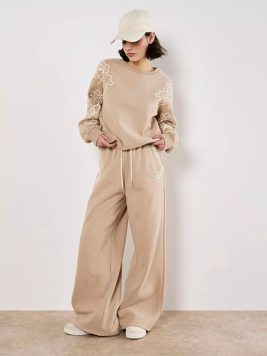 Cornelli Embroider Sweat Trouser