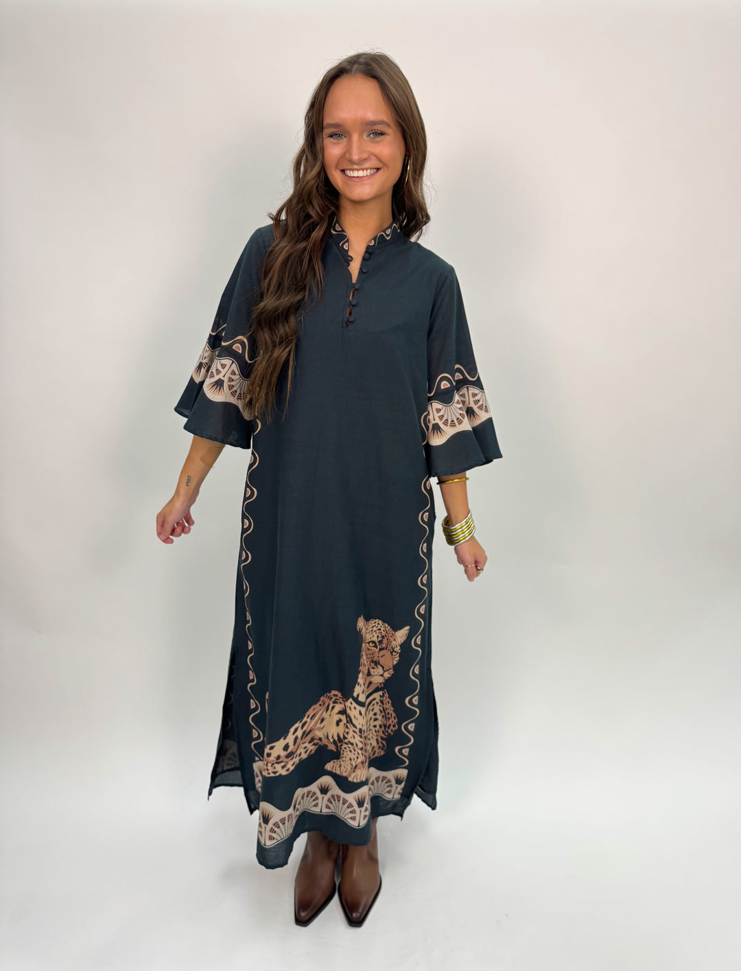 Como Midi Cheetah Black