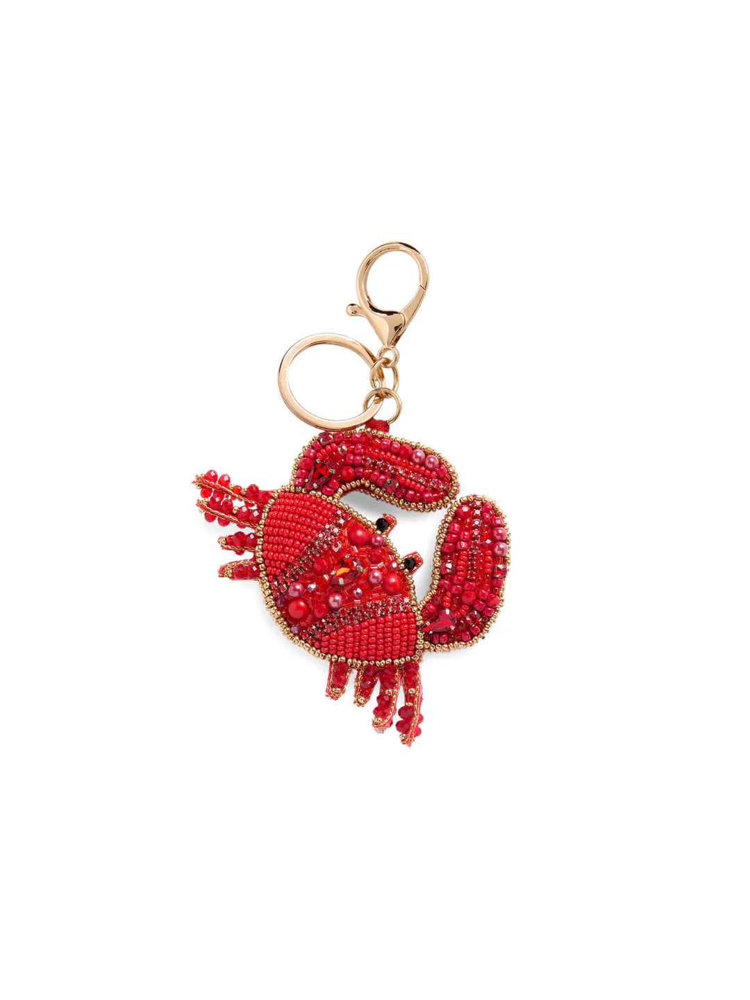 Crab Beaded Keychain