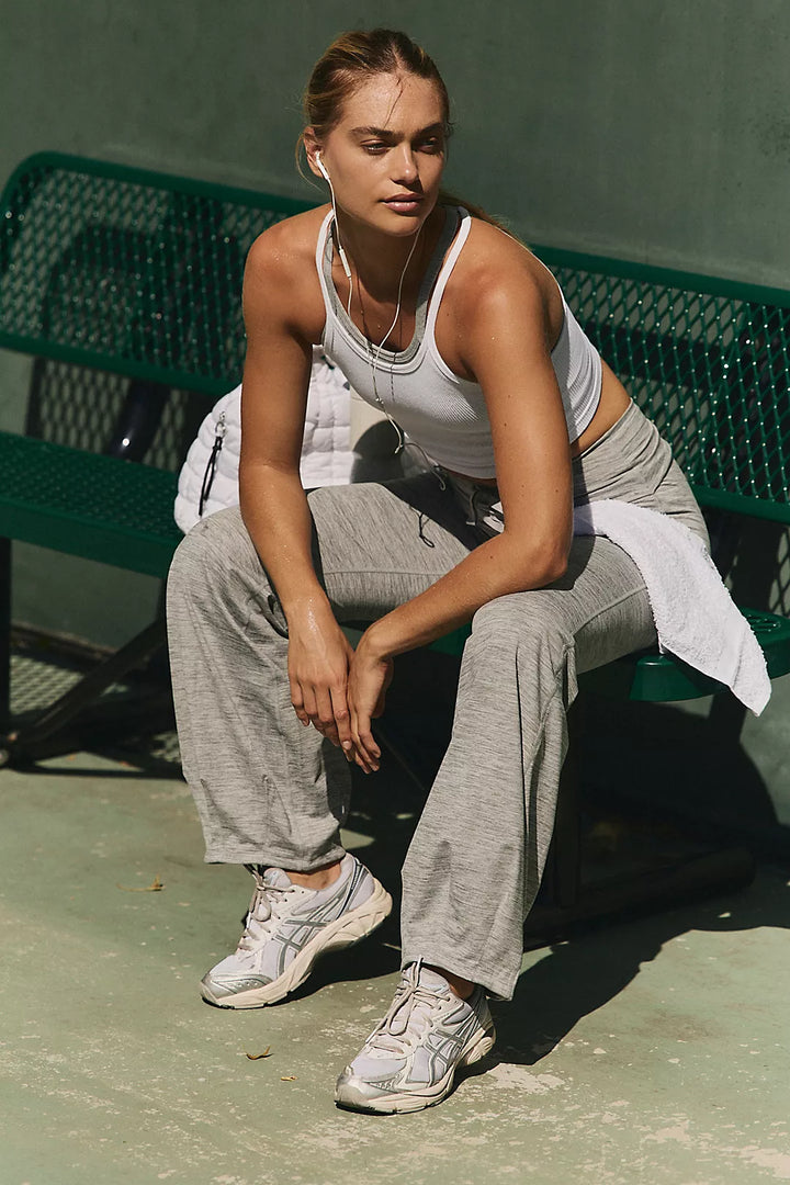 Quick Step Heather Pant in Heather Grey